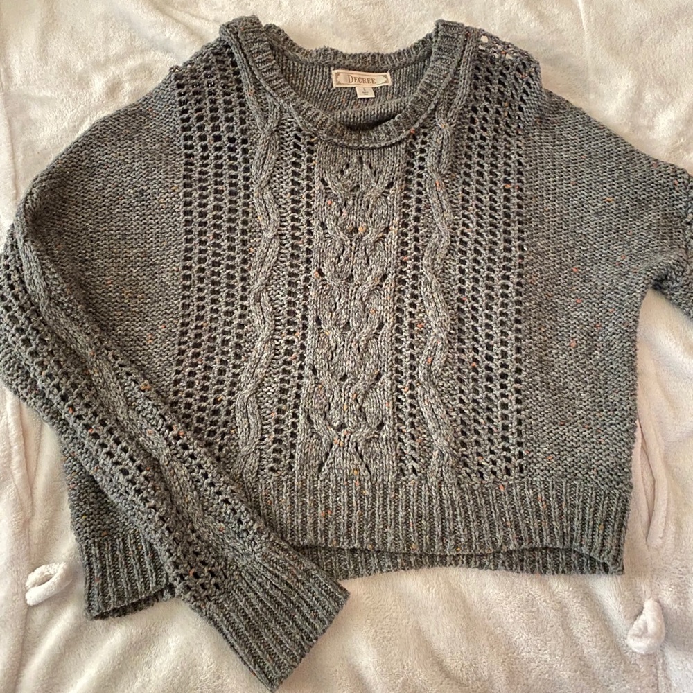 Grey cozy sweater
